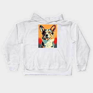 Pop Art Corgi Kids Hoodie